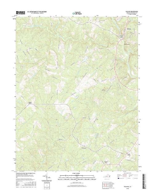 MyTopo Palmyra, Virginia USGS Quad Topo Map