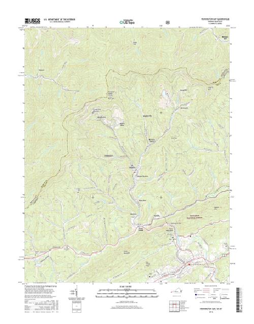 MyTopo Pennington Gap, Virginia USGS Quad Topo Map