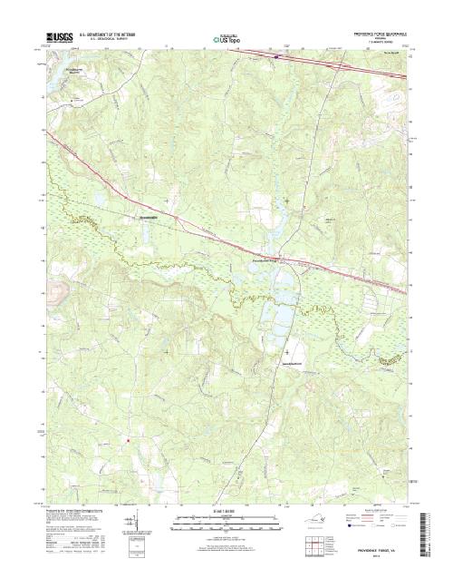 MyTopo Providence Virginia USGS Quad Topo Map
