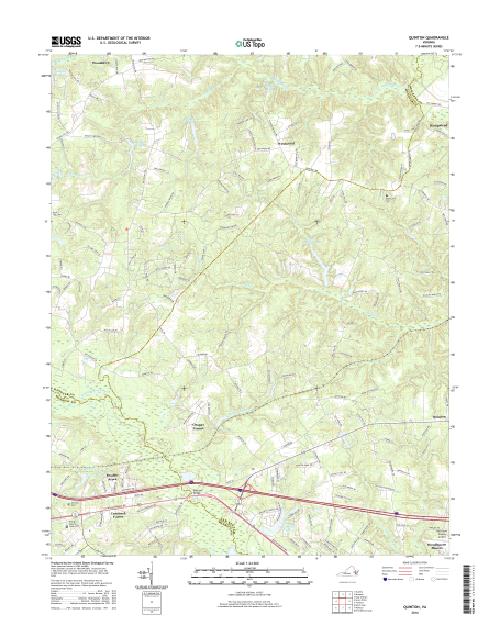 MyTopo Quinton, Virginia USGS Quad Topo Map