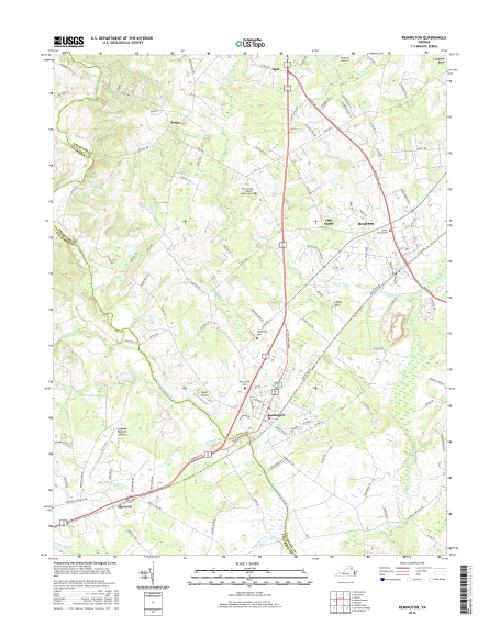 MyTopo Remington, Virginia USGS Quad Topo Map