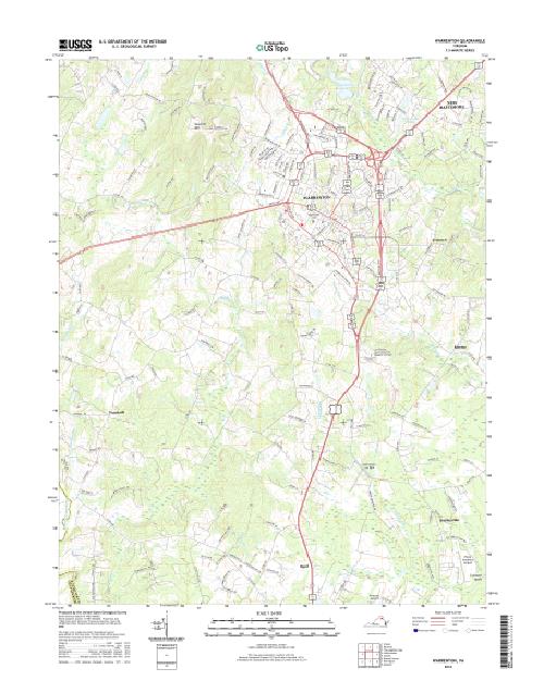 MyTopo Warrenton, Virginia USGS Quad Topo Map