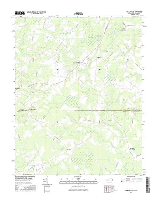 MyTopo Whaleyville, Virginia USGS Quad Topo Map