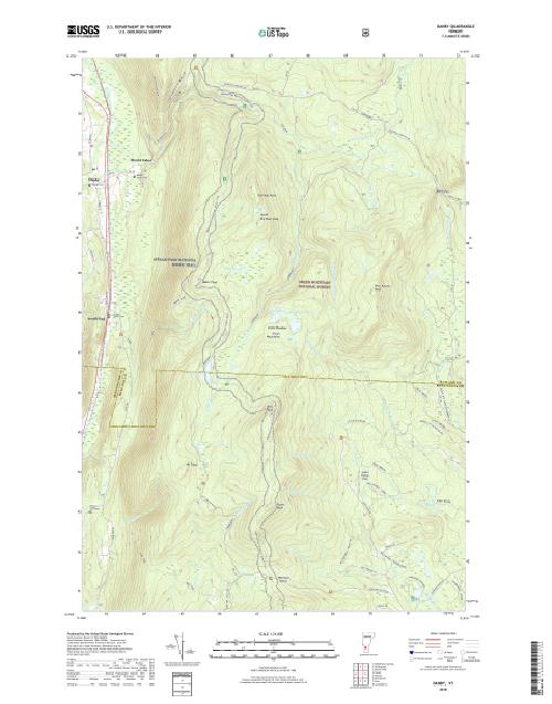 MyTopo Danby, Vermont USGS Quad Topo Map