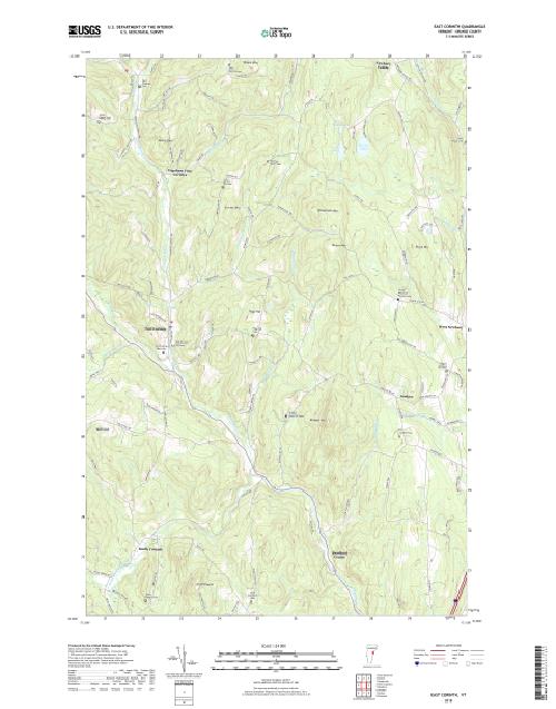 MyTopo East Corinth, Vermont USGS Quad Topo Map