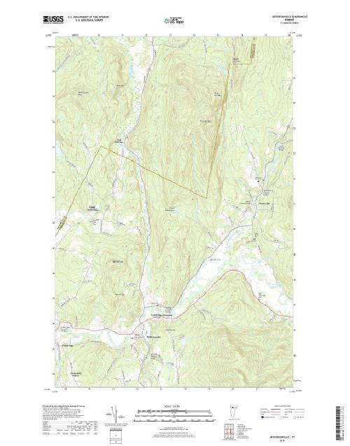 MyTopo Jeffersonville, Vermont USGS Quad Topo Map