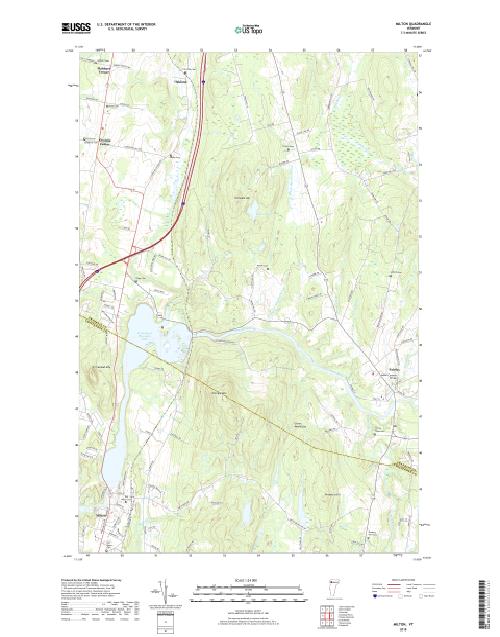 MyTopo Milton, Vermont USGS Quad Topo Map