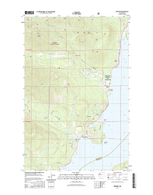 MyTopo Brinnon, Washington USGS Quad Topo Map