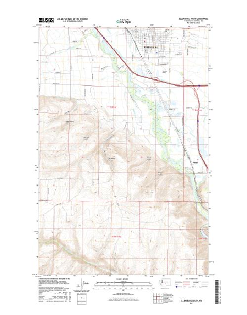 MyTopo Ellensburg South, Washington USGS Quad Topo Map