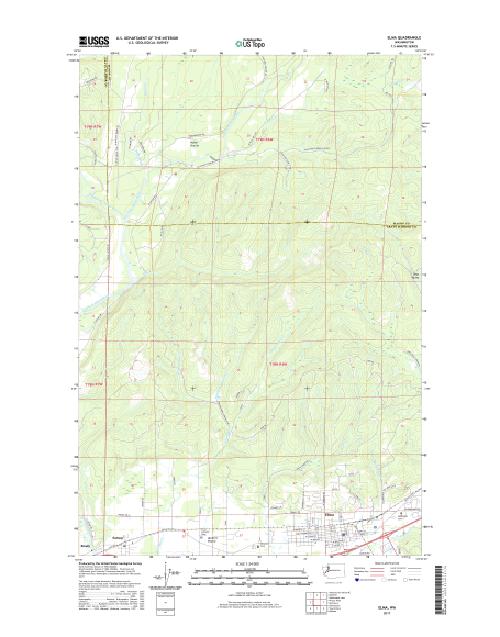 MyTopo Elma, Washington USGS Quad Topo Map