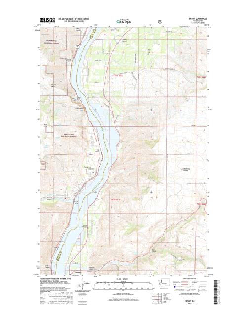 MyTopo Entiat, Washington USGS Quad Topo Map