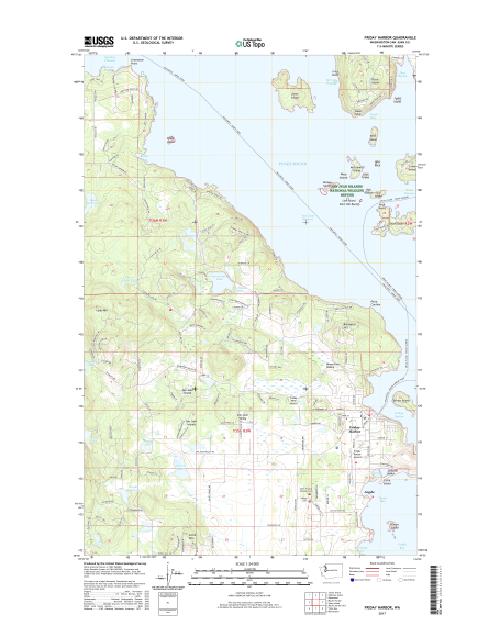 MyTopo Friday Harbor, Washington USGS Quad Topo Map