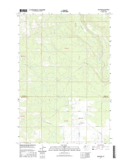 MyTopo Glenwood, Washington USGS Quad Topo Map
