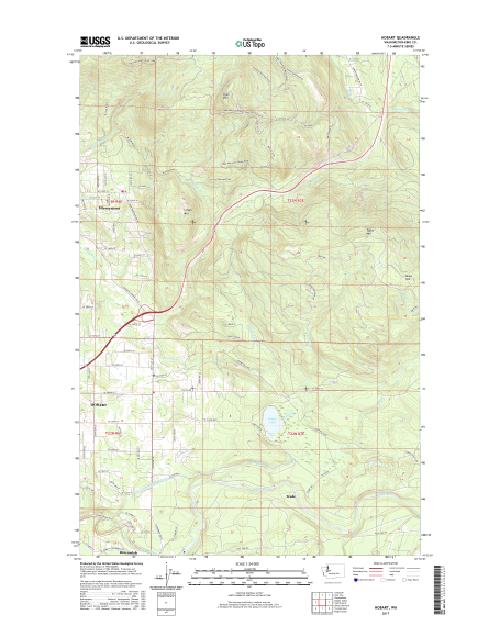MyTopo Hobart, Washington USGS Quad Topo Map