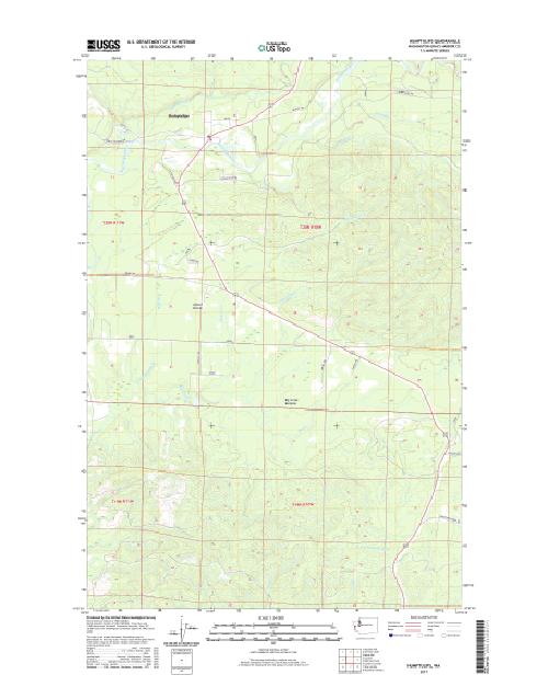 MyTopo Humptulips, Washington USGS Quad Topo Map
