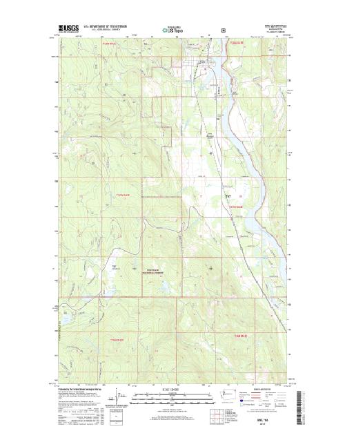 MyTopo Ione, Washington USGS Quad Topo Map