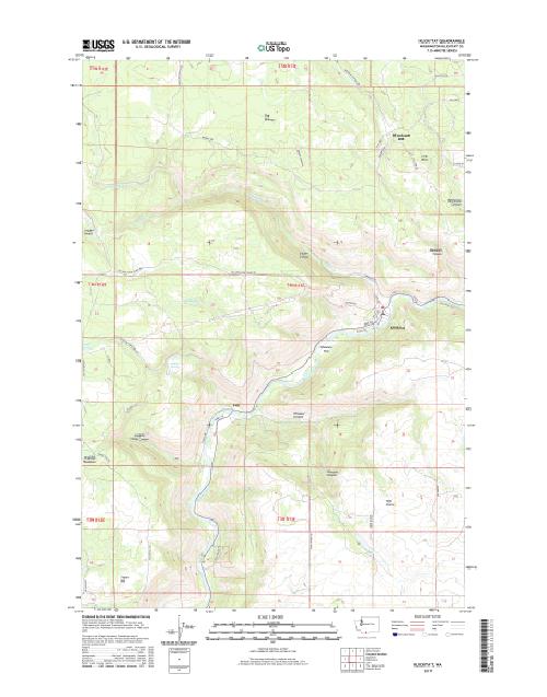 MyTopo Klickitat, Washington USGS Quad Topo Map