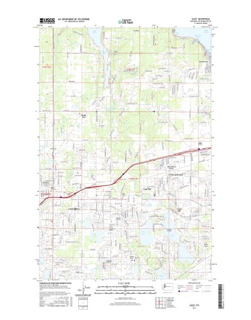 MyTopo Lacey, Washington USGS Quad Topo Map