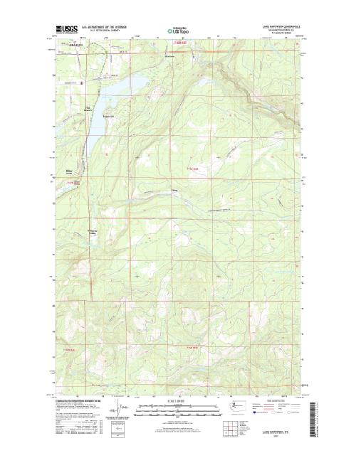 MyTopo Lake Kapowsin, Washington USGS Quad Topo Map