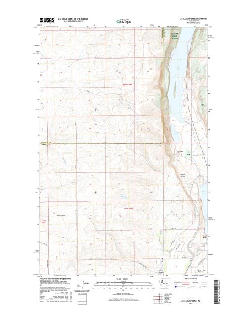 MyTopo Little Soap Lake, Washington USGS Quad Topo Map