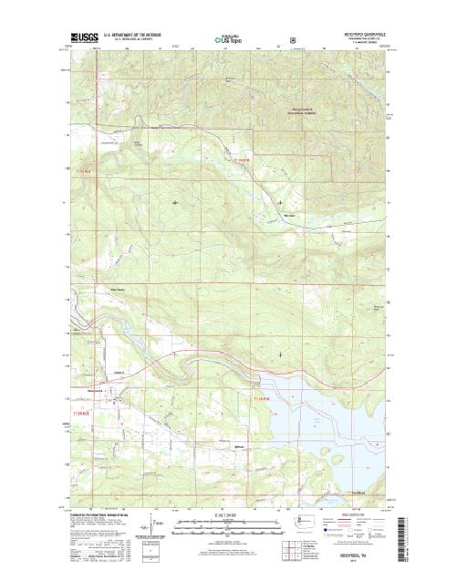 MyTopo Mossyrock, Washington USGS Quad Topo Map