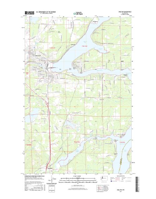 MyTopo Shelton, Washington USGS Quad Topo Map