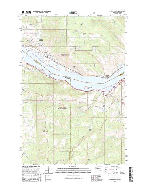 MyTopo White Salmon, Washington USGS Quad Topo Map