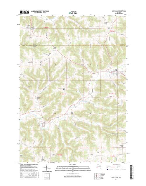 MyTopo Coon Valley, Wisconsin USGS Quad Topo Map