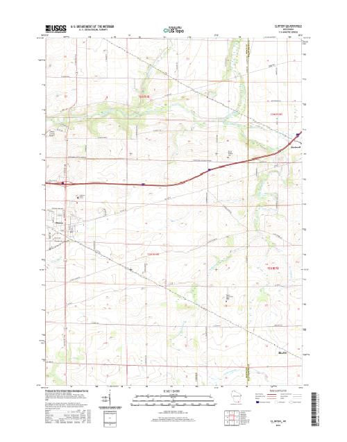 MyTopo Clinton, Wisconsin USGS Quad Topo Map