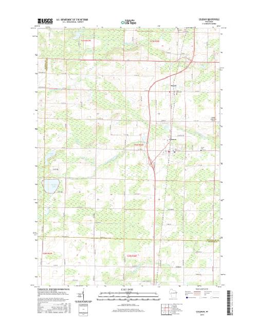 MyTopo Coleman, Wisconsin USGS Quad Topo Map