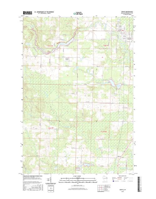 MyTopo Crivitz, Wisconsin USGS Quad Topo Map