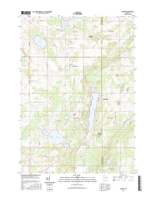 MyTopo Dundee, Wisconsin USGS Quad Topo Map