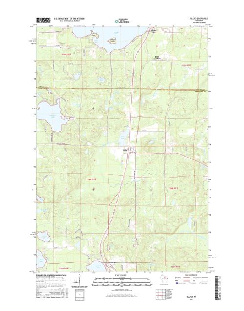 MyTopo Elcho, Wisconsin USGS Quad Topo Map