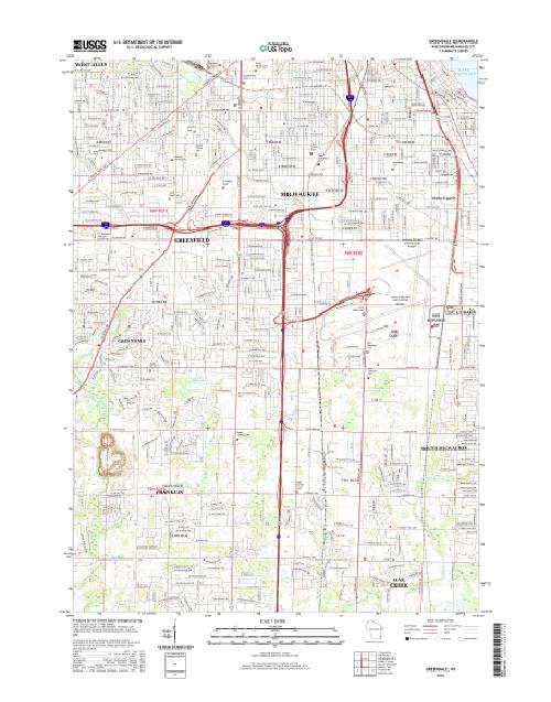 MyTopo Greendale, Wisconsin USGS Quad Topo Map