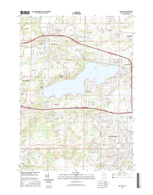 MyTopo Hartland, Wisconsin USGS Quad Topo Map
