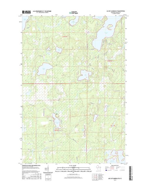 MyTopo Lac Du Flambeau SW, Wisconsin USGS Quad Topo Map