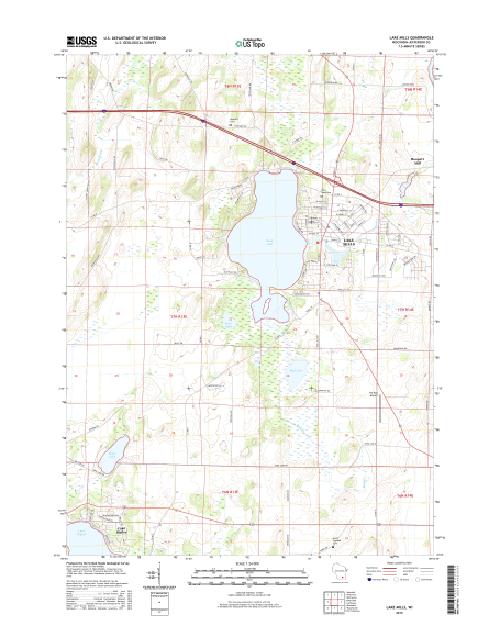MyTopo Lake Mills, Wisconsin USGS Quad Topo Map