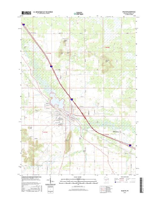 MyTopo Mauston, Wisconsin USGS Quad Topo Map