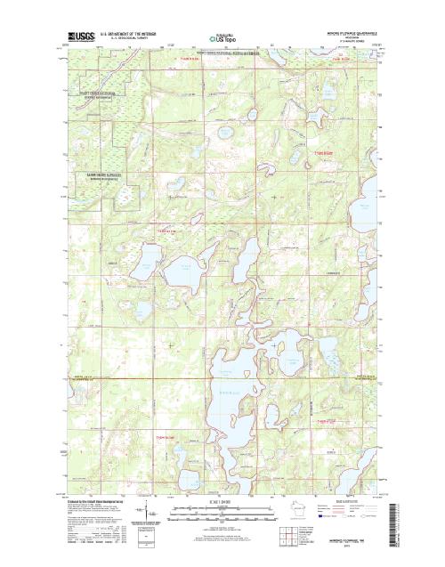 MyTopo Minong Flowage, Wisconsin USGS Quad Topo Map