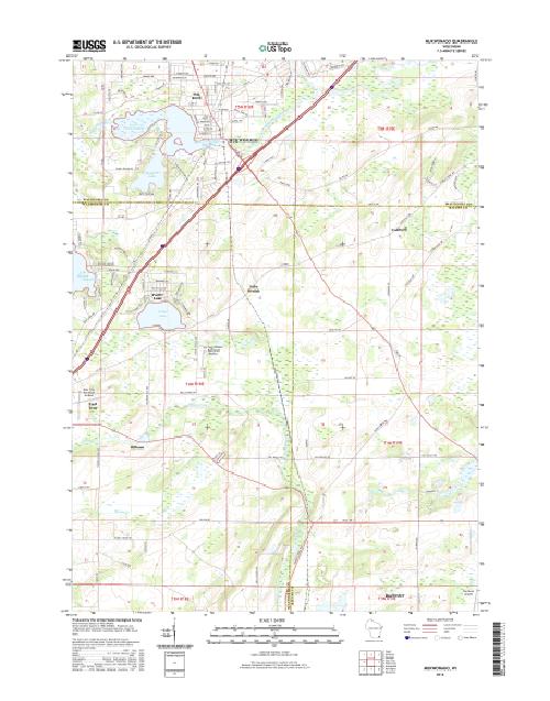 MyTopo Mukwonago, Wisconsin USGS Quad Topo Map
