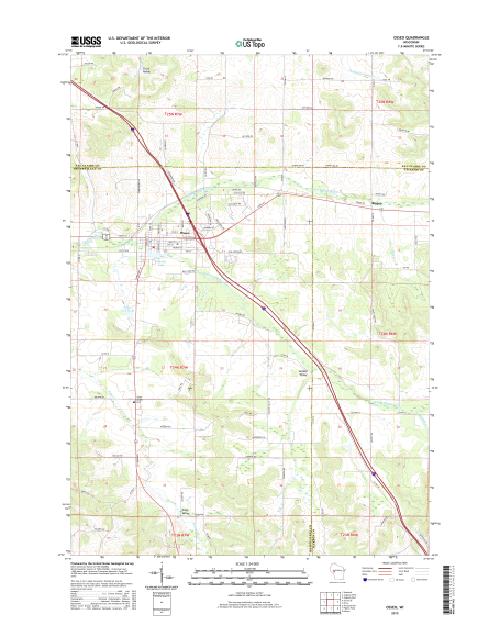 MyTopo Osseo, Wisconsin USGS Quad Topo Map