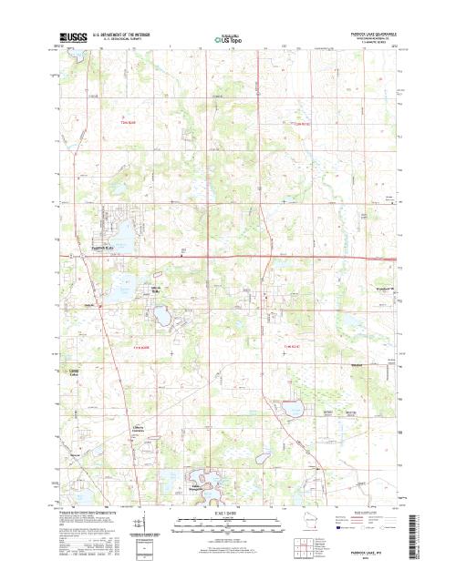 MyTopo Paddock Lake, Wisconsin USGS Quad Topo Map