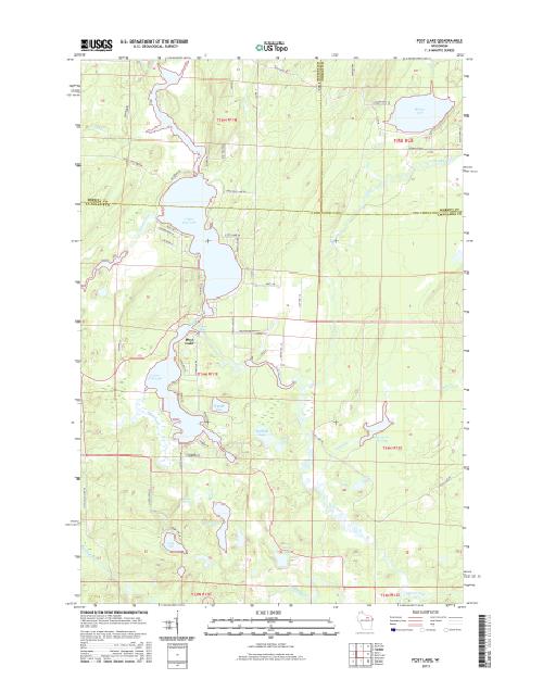 MyTopo Post Lake, Wisconsin USGS Quad Topo Map