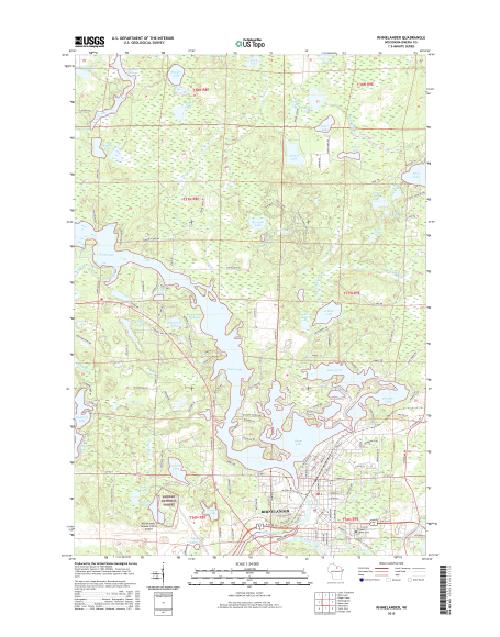 MyTopo Rhinelander, Wisconsin USGS Quad Topo Map