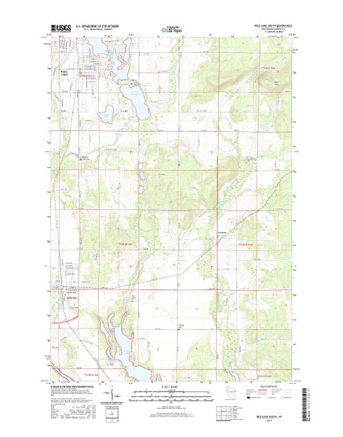 MyTopo Rice Lake South, Wisconsin USGS Quad Topo Map