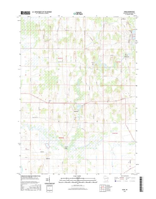 MyTopo Rome, Wisconsin USGS Quad Topo Map