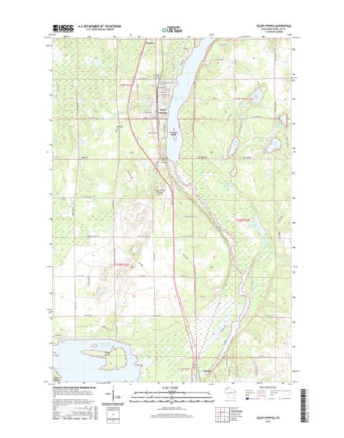 MyTopo Solon Springs, Wisconsin USGS Quad Topo Map