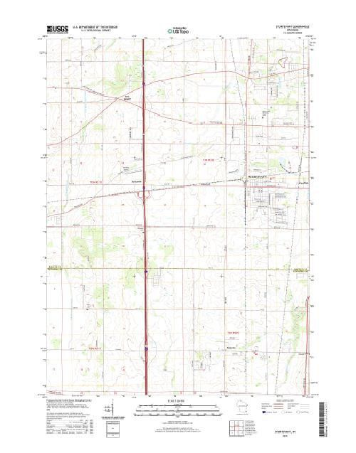MyTopo Sturtevant, Wisconsin USGS Quad Topo Map