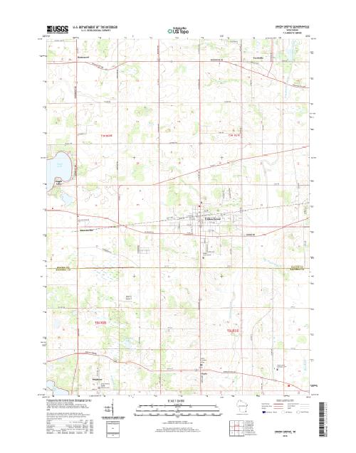 MyTopo Union Grove, Wisconsin USGS Quad Topo Map