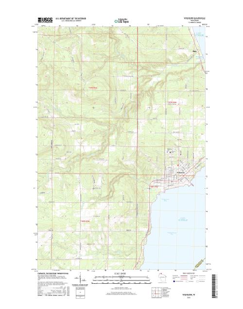 MyTopo Washburn, Wisconsin USGS Quad Topo Map